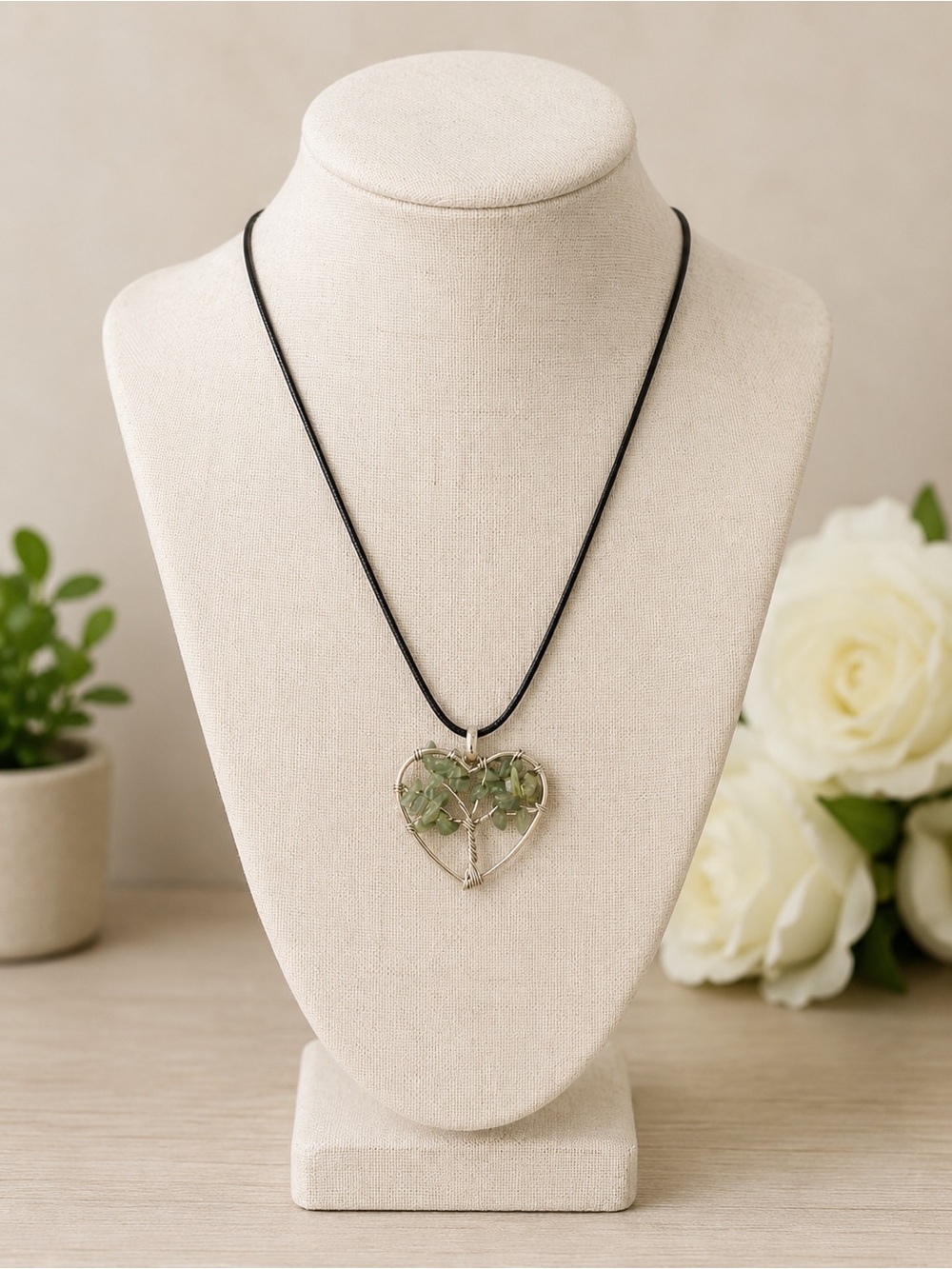 Heart Tree Pendant Necklace